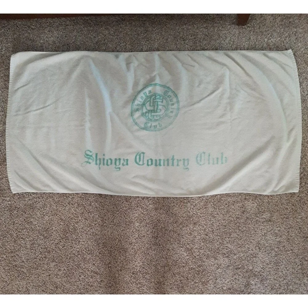 Vintage Shioya Country Club Japan Beach Towel
